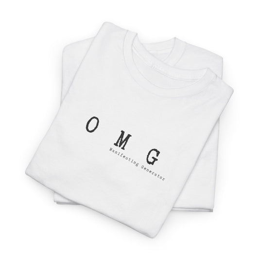 Inspirational 'O Manifesting Generator' Unisex Heavy Cotton T-Shirt – Empowerment & Self-Expression