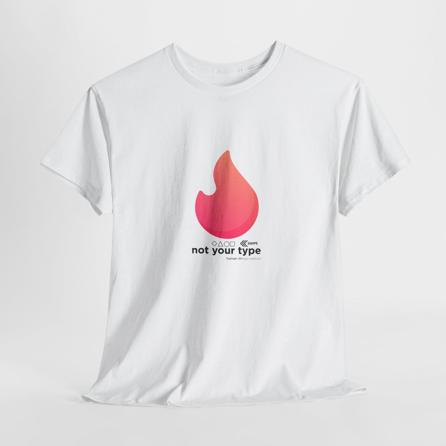 Inspirational 'Not your Type' Unisex Heavy Cotton T-Shirt – Empowerment & Self-Expression