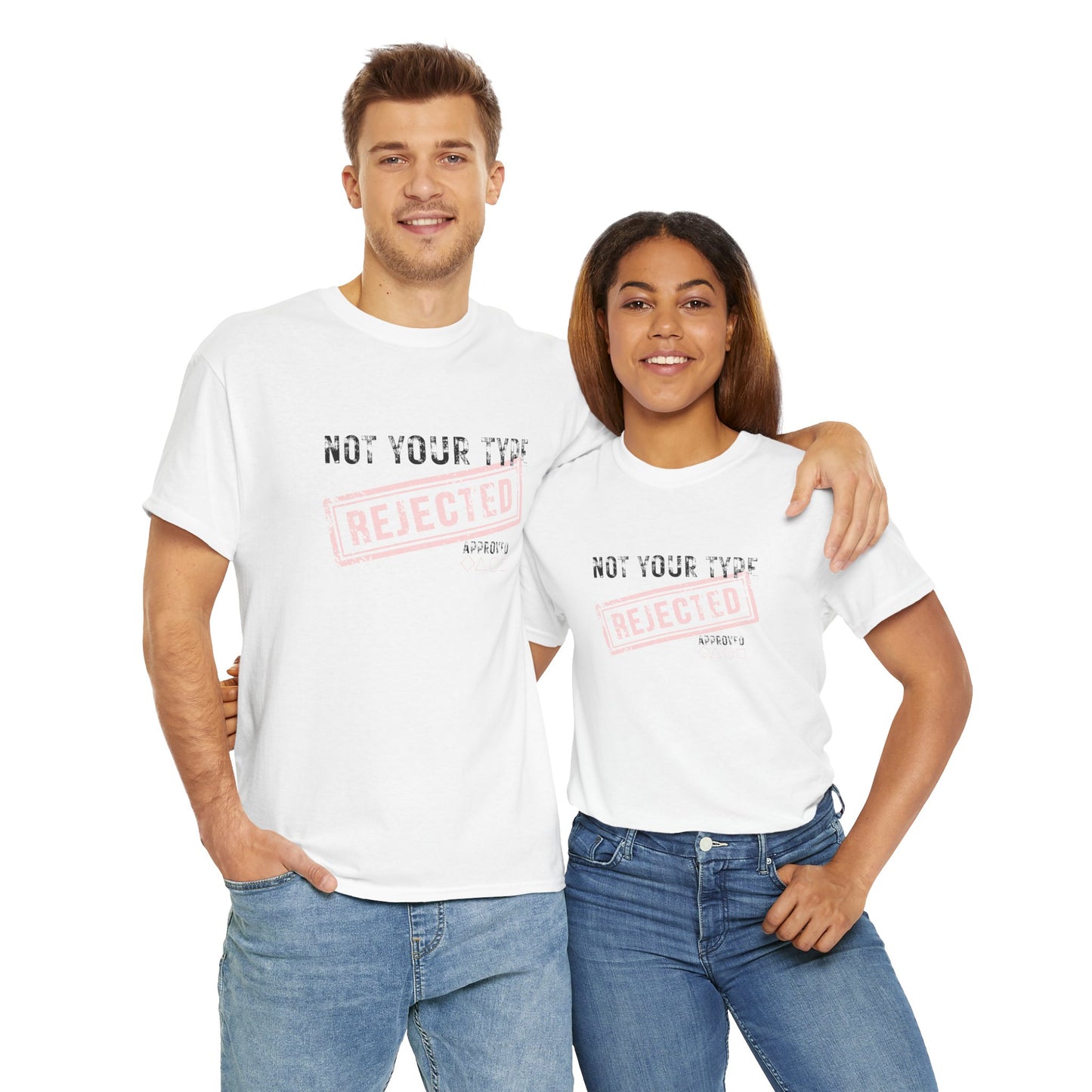Inspirational 'Not your Type' Unisex Heavy Cotton T-Shirt – Empowerment & Self-Expression