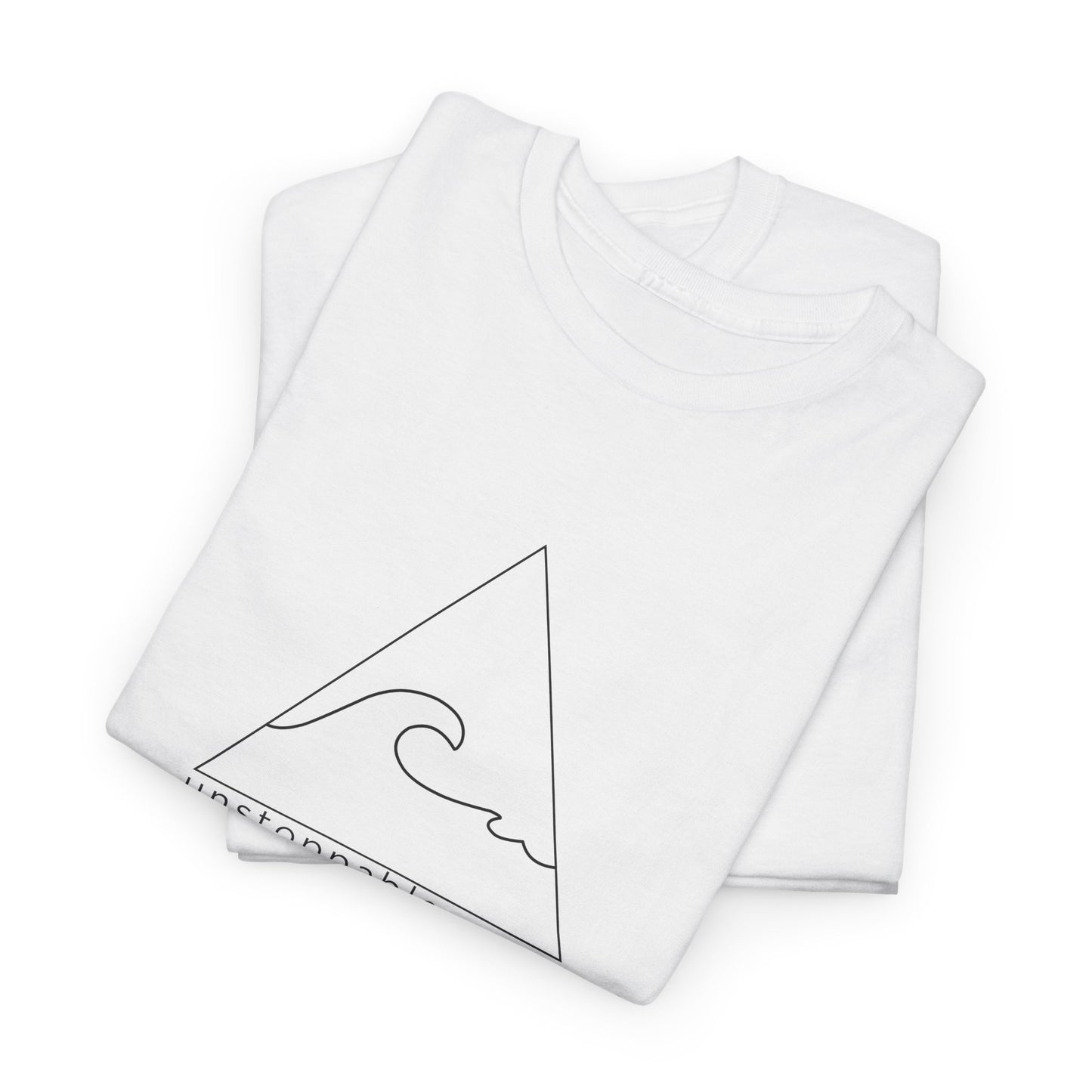Inspirational 'Unstoppable Wave' Unisex Heavy Cotton T-Shirt – Empowerment & Self-Expression
