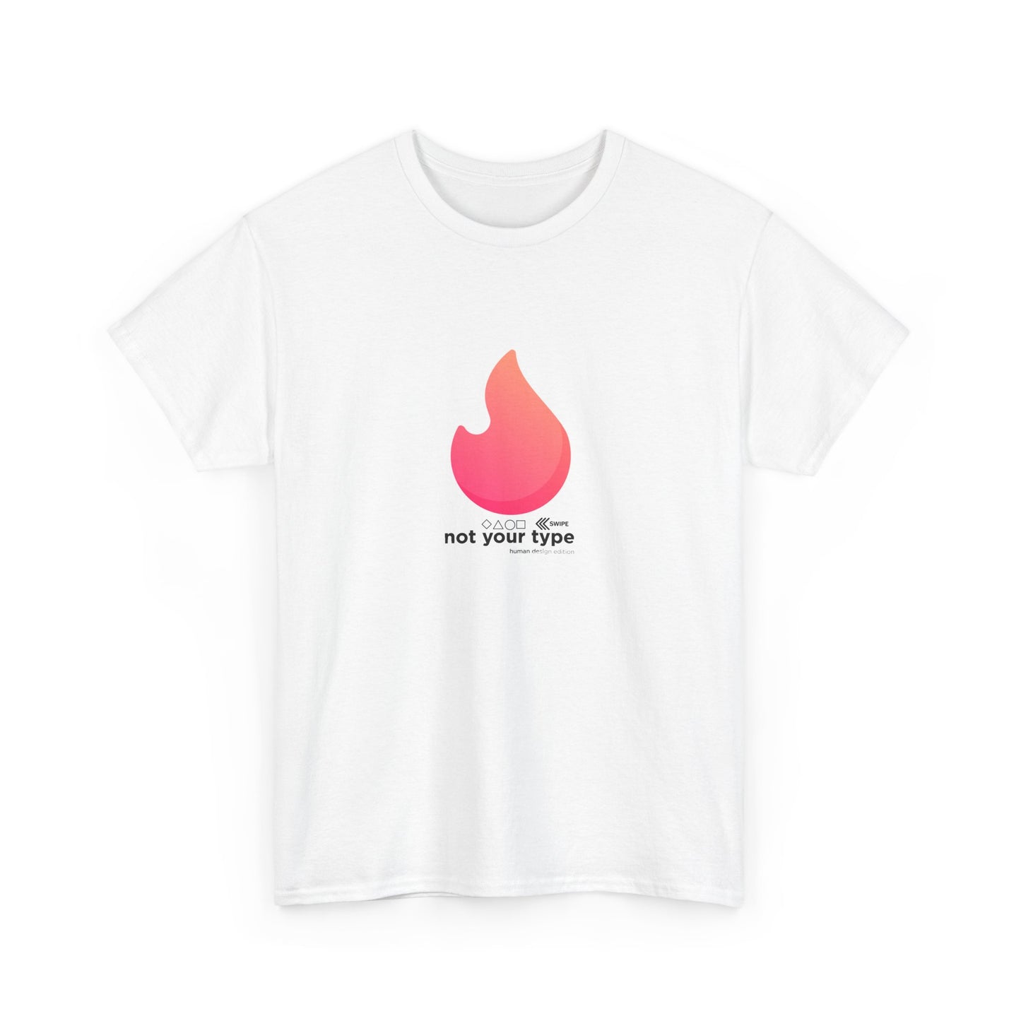Inspirational 'Not your Type' Unisex Heavy Cotton T-Shirt – Empowerment & Self-Expression